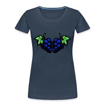 Trauben Weintrauben - Frauen Premium Bio T-Shirt -  - Vorne - Mia (176cm)