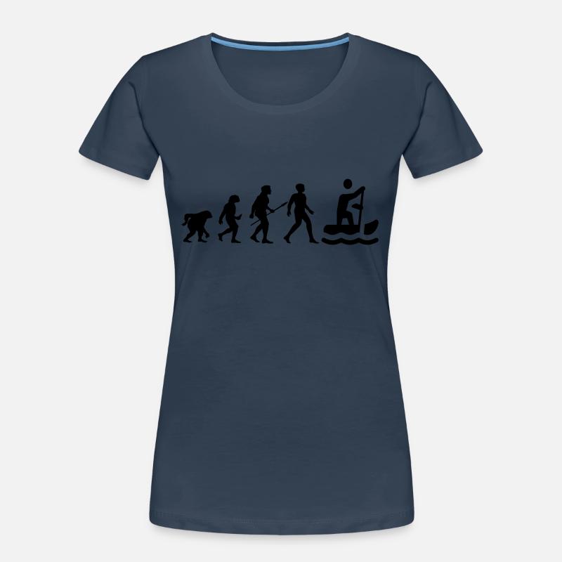 Design cool « Evolution Rowing Shirt » T-shirt bio Premium Femme