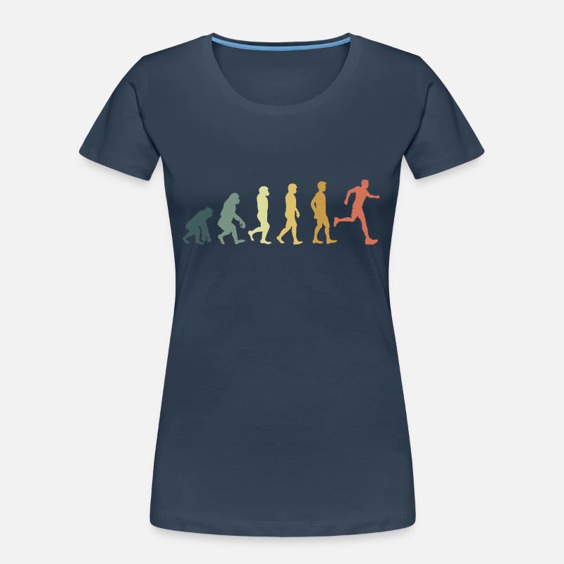 Evolution running T-shirt bio Premium Femme