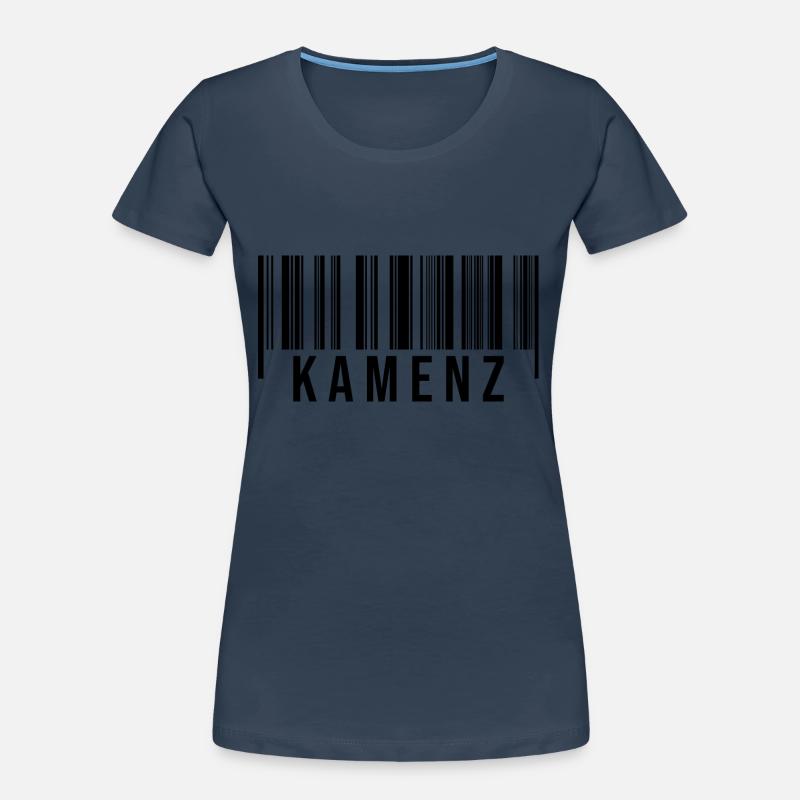 Kamenz Strichcode Frauen Premium Bio T-Shirt
