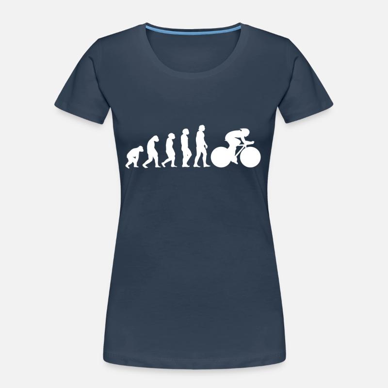 Rennrad Evolution Frauen Premium Bio T-Shirt
