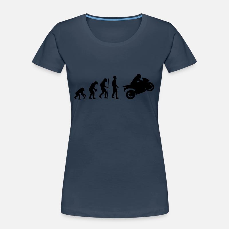 evolution_biker__f1 Women's Premium Organic T-Shirt