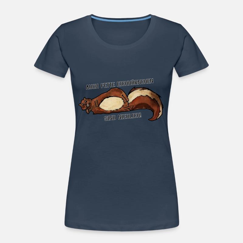 Fette Eichhörnchen Frauen Premium Bio T-Shirt