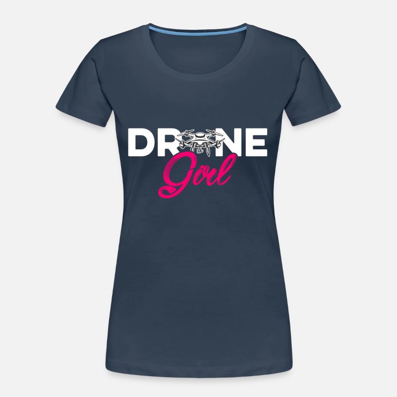 Drone Girl Graphic Drone Flying Quadcopter Pilot R Women's Premium Organic T-Shirt