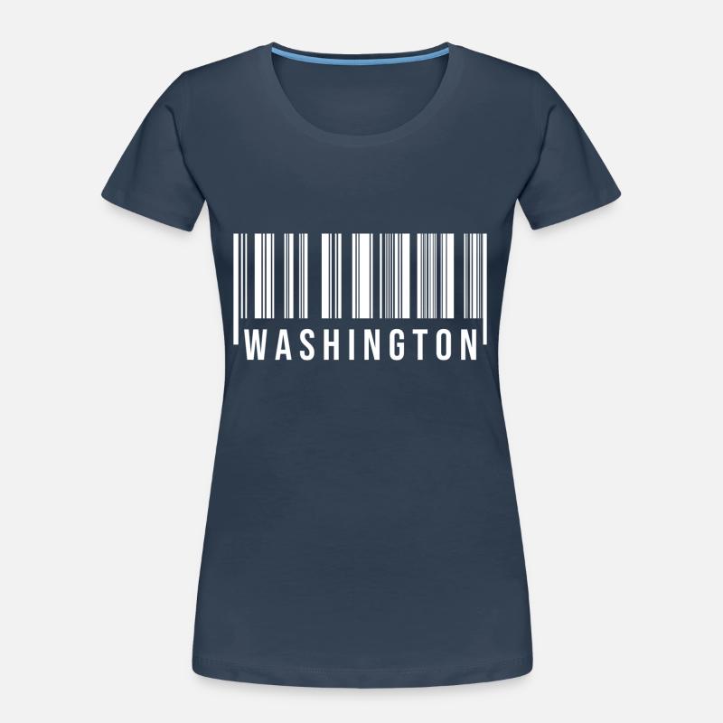 Code-barres de Washington T-shirt bio Premium Femme