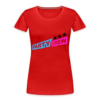 Party Crew Fun Stars Celebrate Team Friends Member - Women's Premium Organic T-Shirt -  - Front - Mia (176cm)