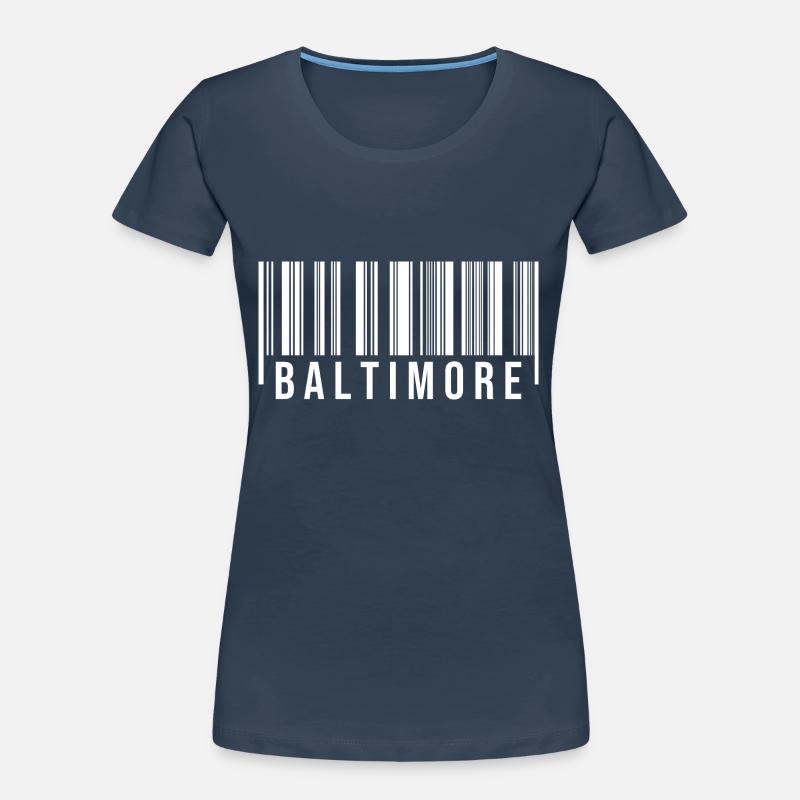 Baltimore Strichcode Frauen Premium Bio T-Shirt