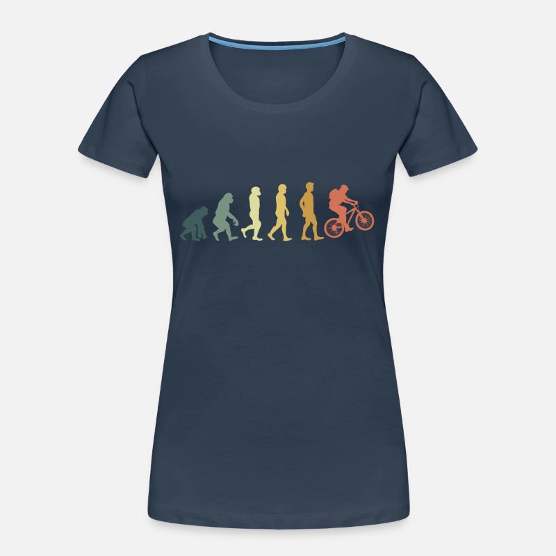 Evolution cycliste T-shirt bio Premium Femme