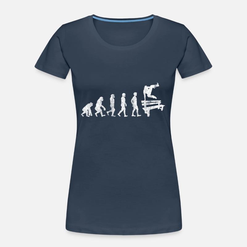 Parkour Geschenk Le Parcour Freerunning Evolution Frauen Premium Bio T-Shirt