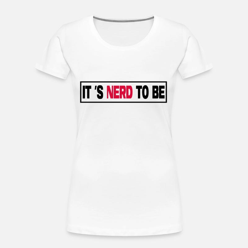 nerd administrator IT department computerfreak - Women's Premium Organic T-Shirt - white
