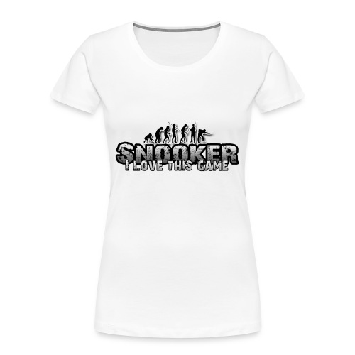snooker i love this game - Frauen Premium Bio T-Shirt