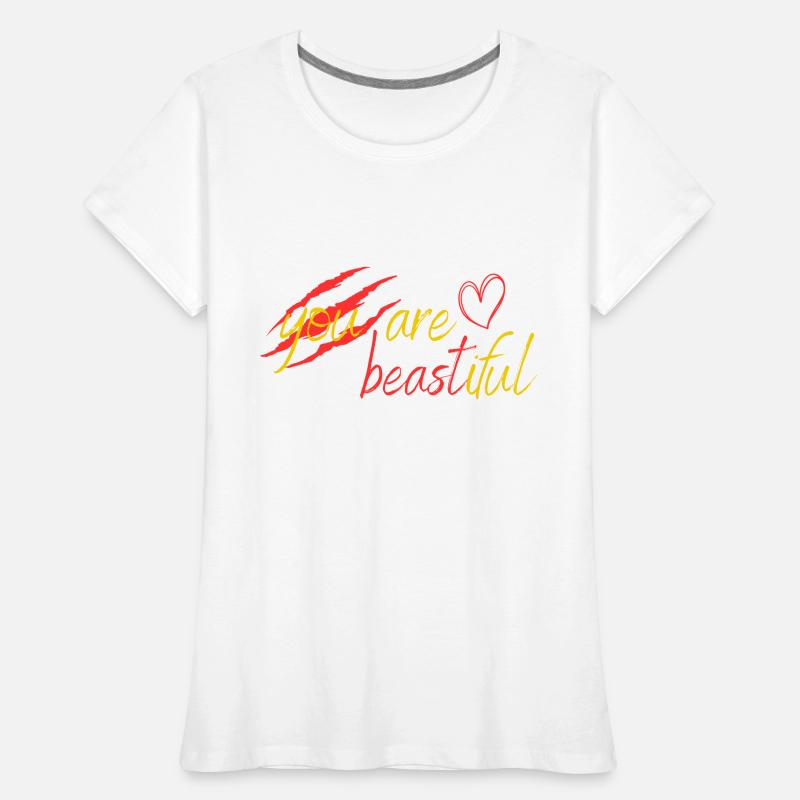 Biest oder Schönheit? Frauen Premium Bio T-Shirt