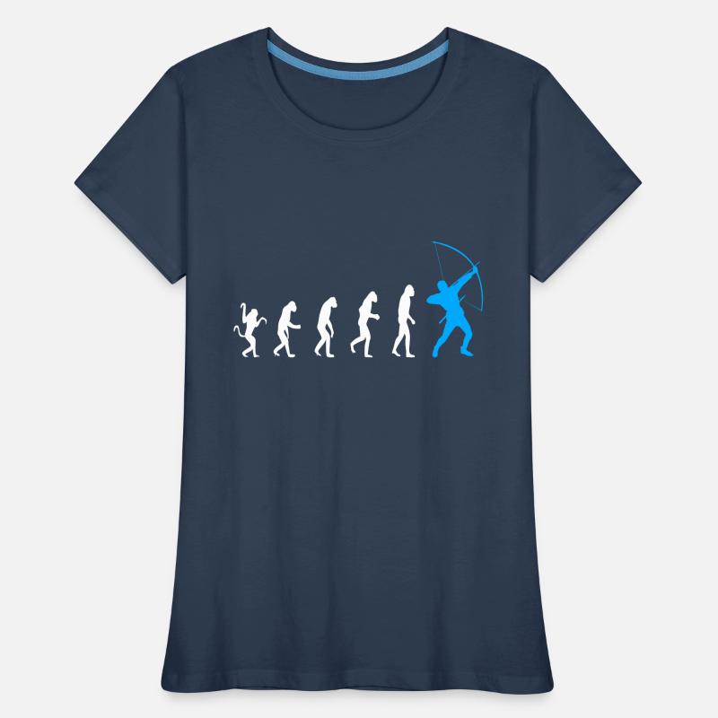 Archer d’évolution du tir à l’arc T-shirt bio Premium Femme