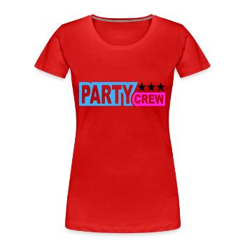 Party Crew Fun Stars Celebrate Team Friends Member - Women's Premium Organic T-Shirt -  - Front - Mia (176cm)