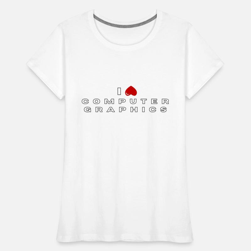 I hate Computer graphics Women's Premium Organic T-Shirt