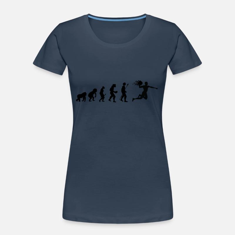 Handball Evolution Geschenkidee Frauen Premium Bio T-Shirt