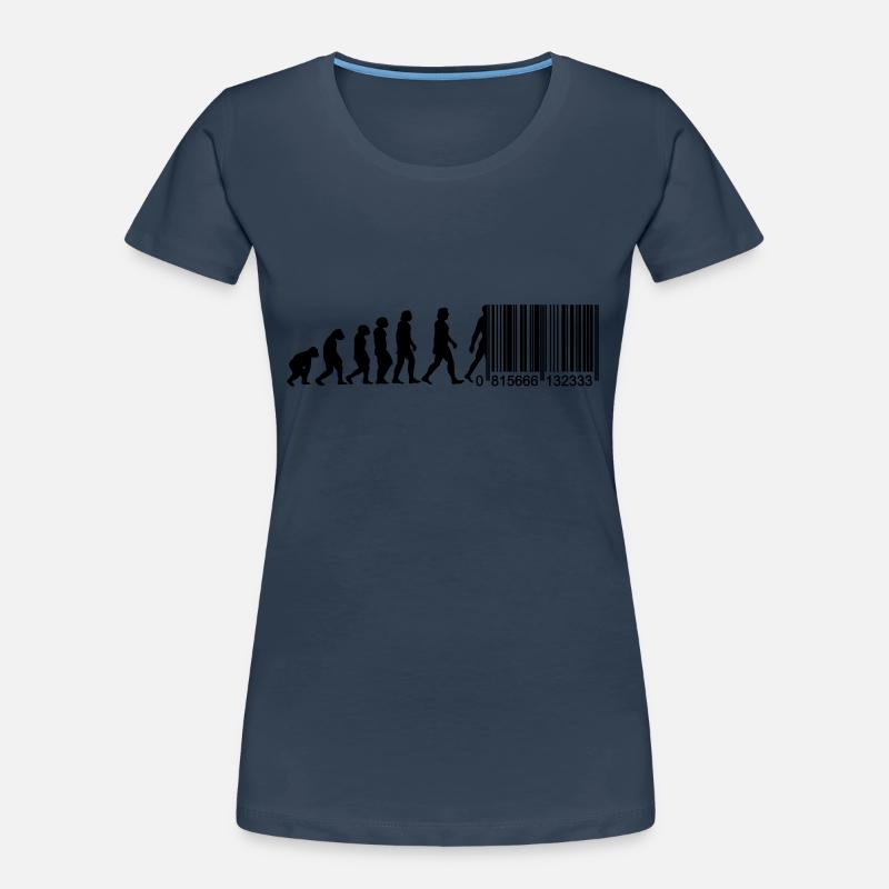 Barcode Evolution Frauen Premium Bio T-Shirt