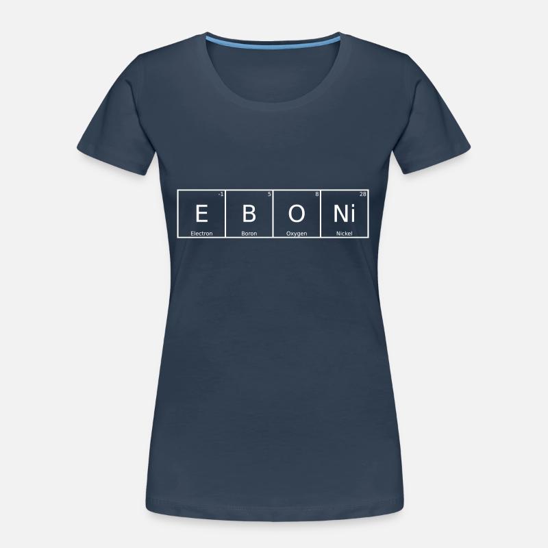 Eboni Name First Name Chemistry Periodic Table Elements Women's Premium Organic T-Shirt