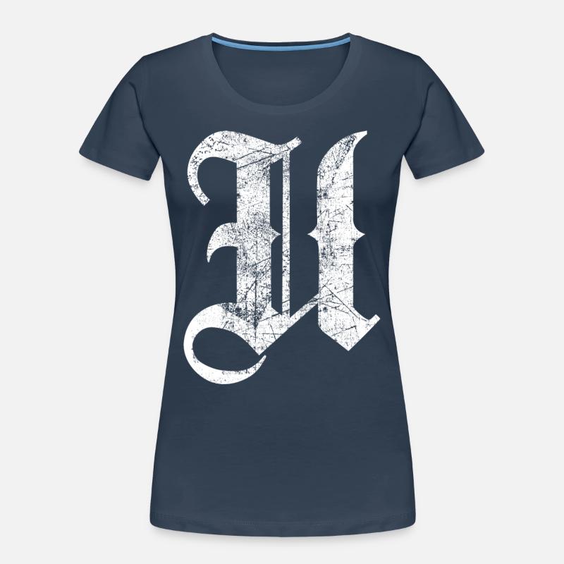 Tshirt alphabet initiale U T-shirt bio Premium Femme