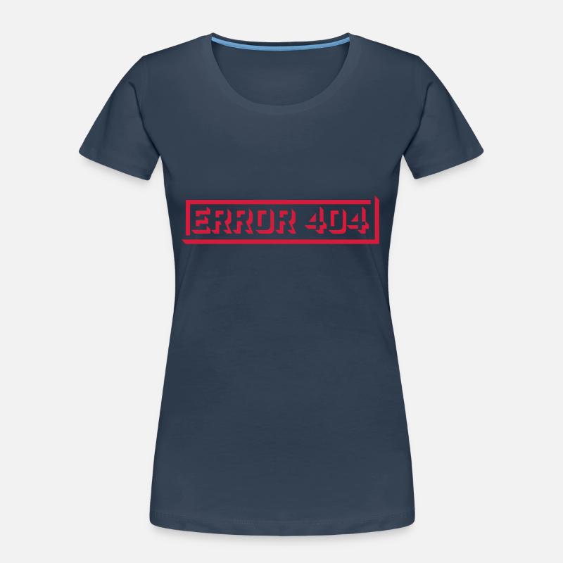 Meldung Error 404 Computer Frauen Premium Bio T-Shirt