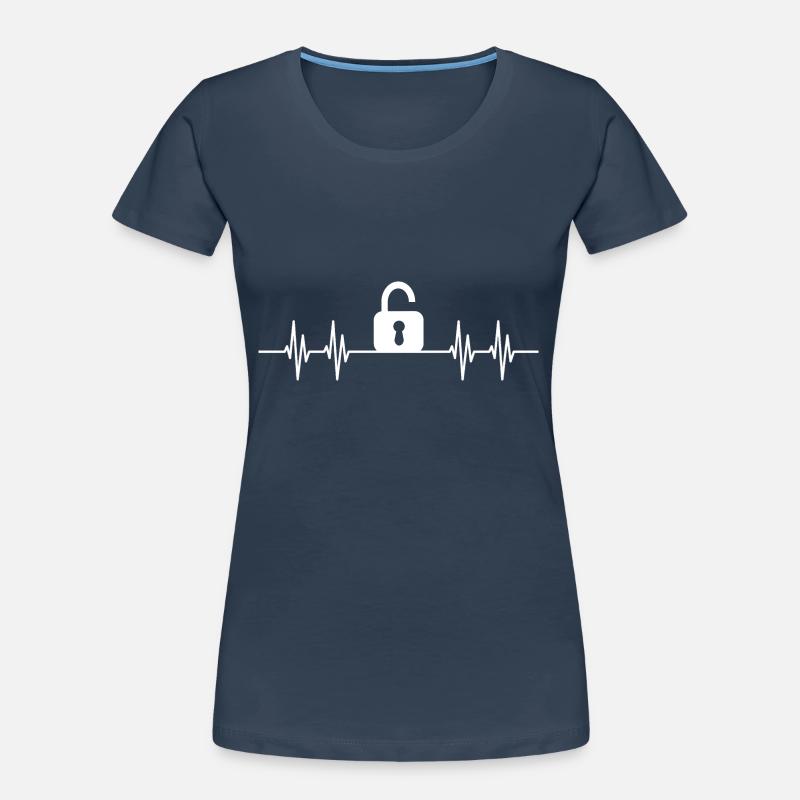 Sélecteur de verrouillage Lockpicking T-shirt bio Premium Femme