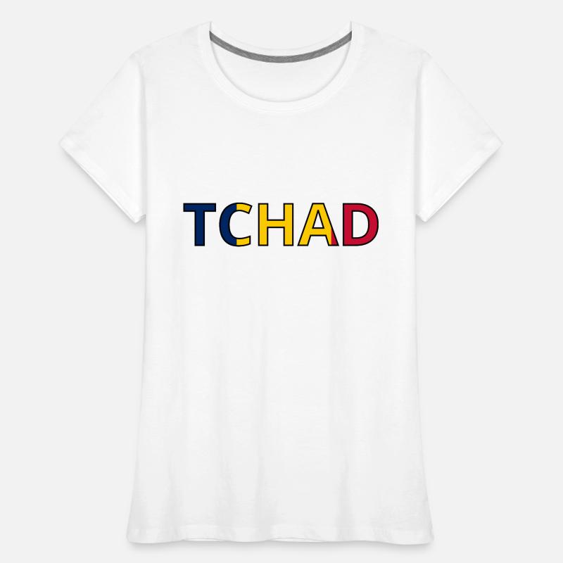 Drapeau Tchad T-shirt bio Premium Femme