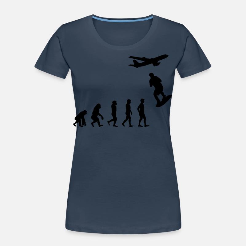 Skysurfing Skydiving Skydiver Evolution Frauen Premium Bio T-Shirt
