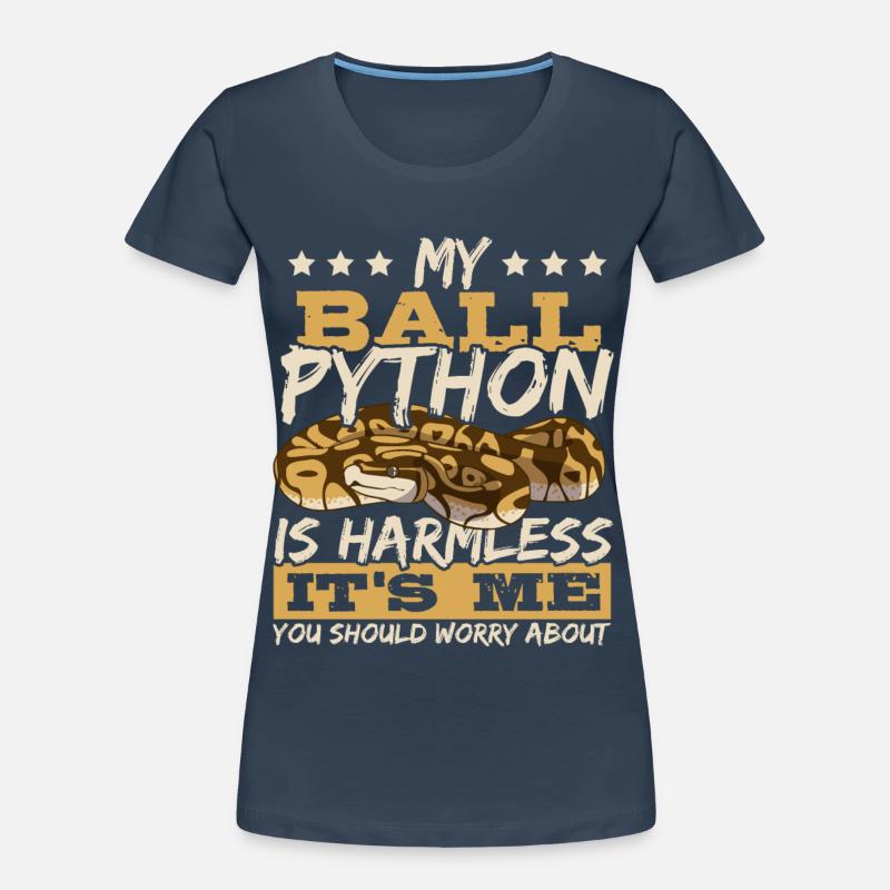 My Python Is Harmless Reptile Exotic Pet Serpent Women's Premium Organic T-Shirt