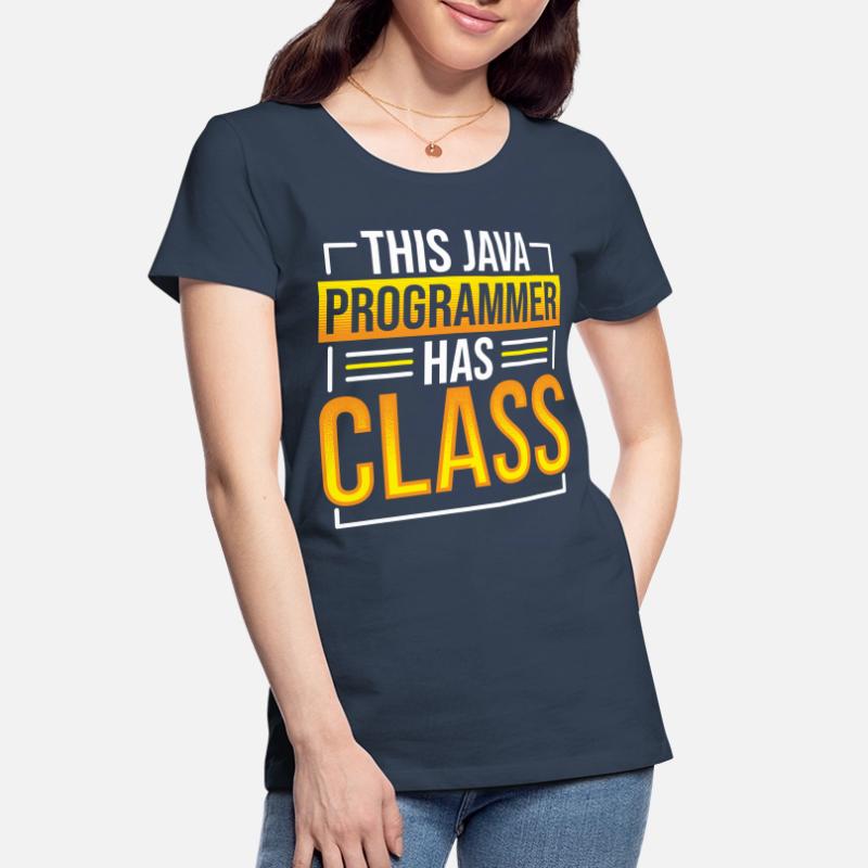 This Java Programmer has Class Programming Coding Frauen Premium Bio T-Shirt