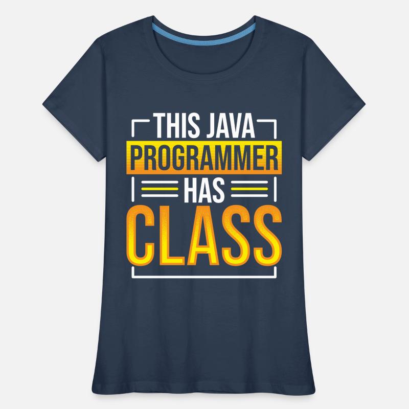 This Java Programmer has Class Programming Coding Frauen Premium Bio T-Shirt