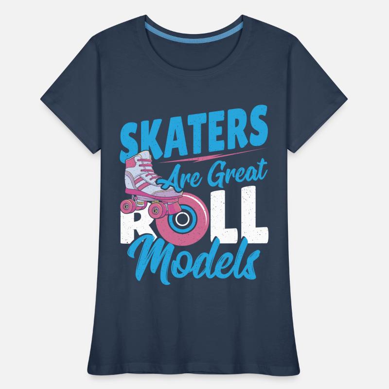 Skaters Are Great Roll Models Roller Skating Frauen Premium Bio T-Shirt