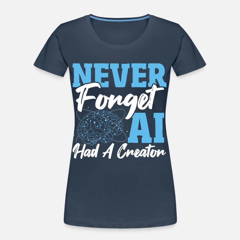 Robot AI Computer Scientist AI Machine Learning Women's Premium Organic T-Shirt