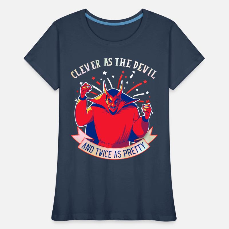 Devil-Devil drôle de dicton, style comique T-shirt bio Premium Femme