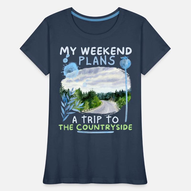 Weekend Car Excursion, Camping, Shore Excursion Women's Premium Organic T-Shirt