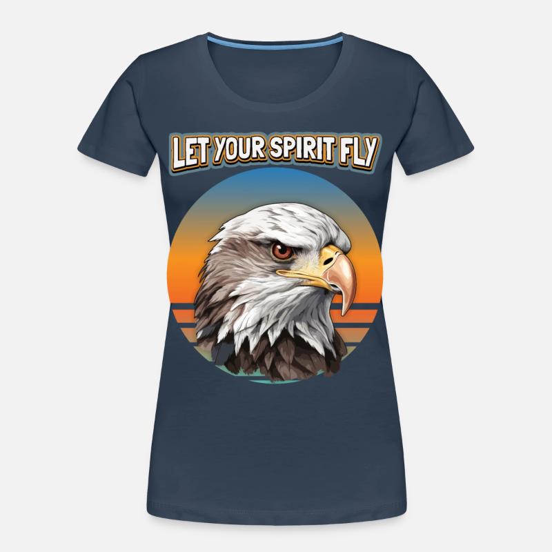 Eagle Motif, Eagle Illustration, Saying Women's Premium Organic T-Shirt