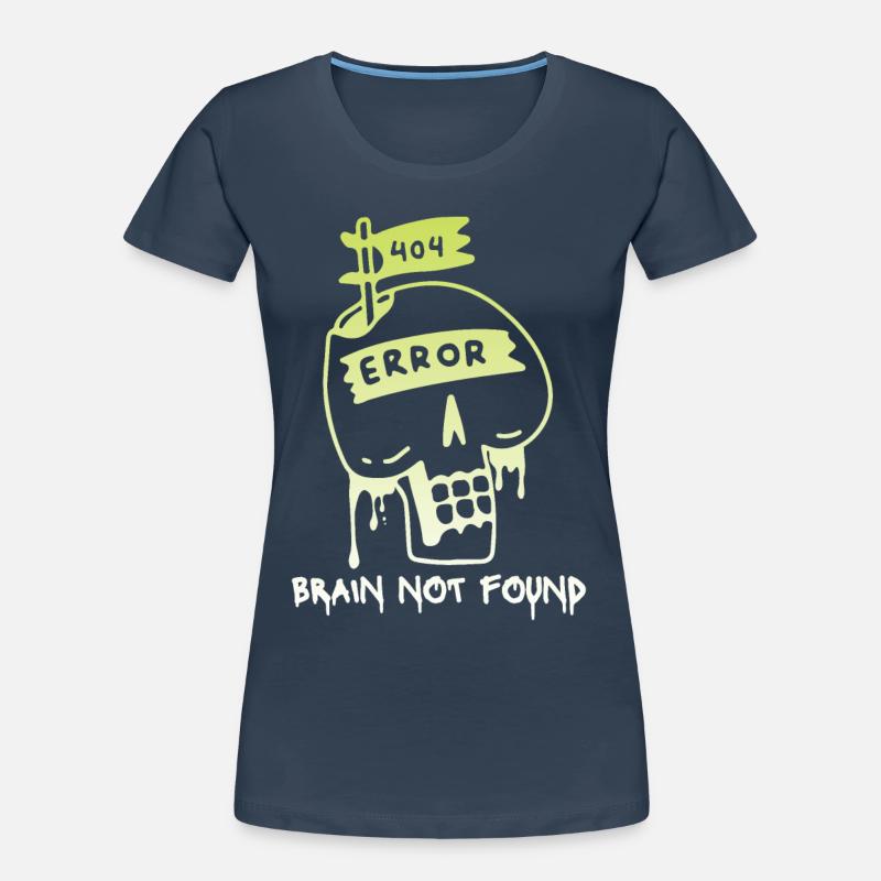 404-html error, Computer Nerd, No-Brain Spruch Frauen Premium Bio T-Shirt