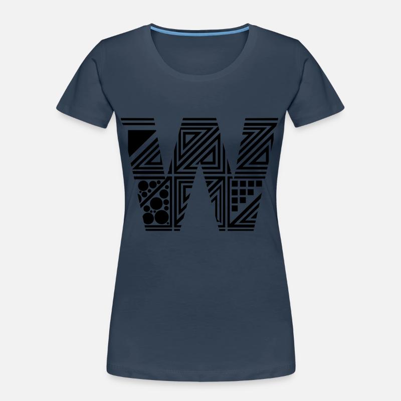 Buchstabe W Frauen Premium Bio T-Shirt