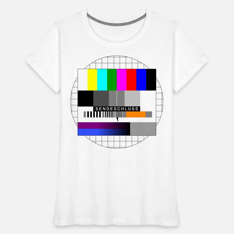 Broadcast Deadline Test Pattern Women's Premium Organic T-Shirt