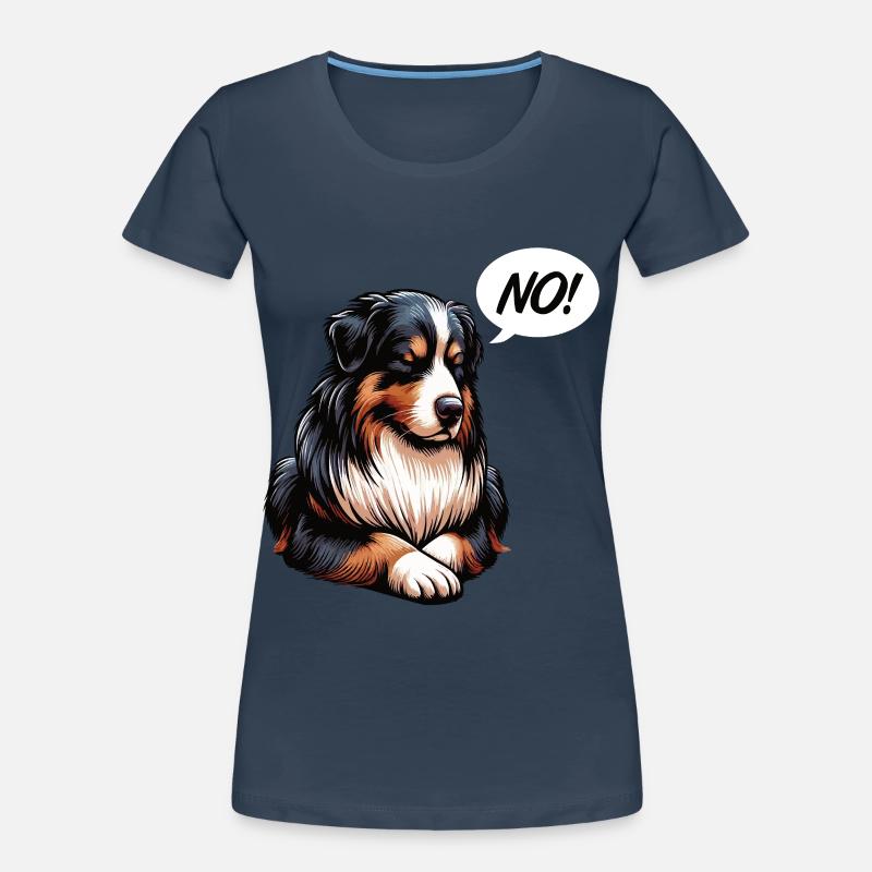Pas de berger australien Aussie Propriétaire d’un Aussie T-shirt bio Premium Femme
