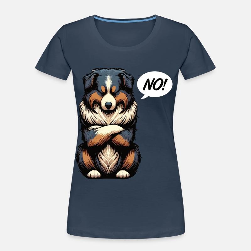 Pas de berger australien Aussie Propriétaire d’un Aussie T-shirt bio Premium Femme