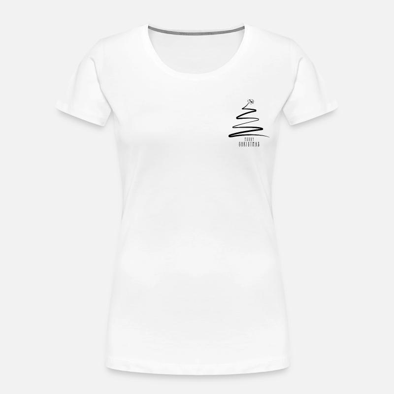 Festive Tree | Christmas Tree - Women's Premium Organic T-Shirt - white