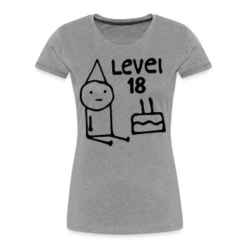 18. Geburtstagsfeier 18 Jahre alt Geburtstag Teenager - Frauen Premium Bio T-Shirt -  - Vorne - Mia (176cm)