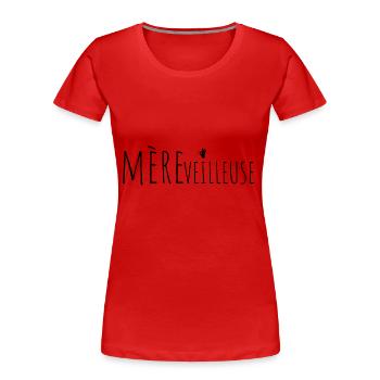 Mèreveilleuse-Cadeau maman-anniversaire-Noël - T-shirt bio Premium Femme -  - Devant - Mia (176cm)