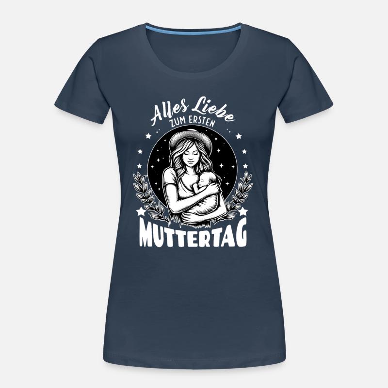 Alles Liebe zum Ersten Muttertag Mutter mit Kind Frauen Premium Bio T-Shirt
