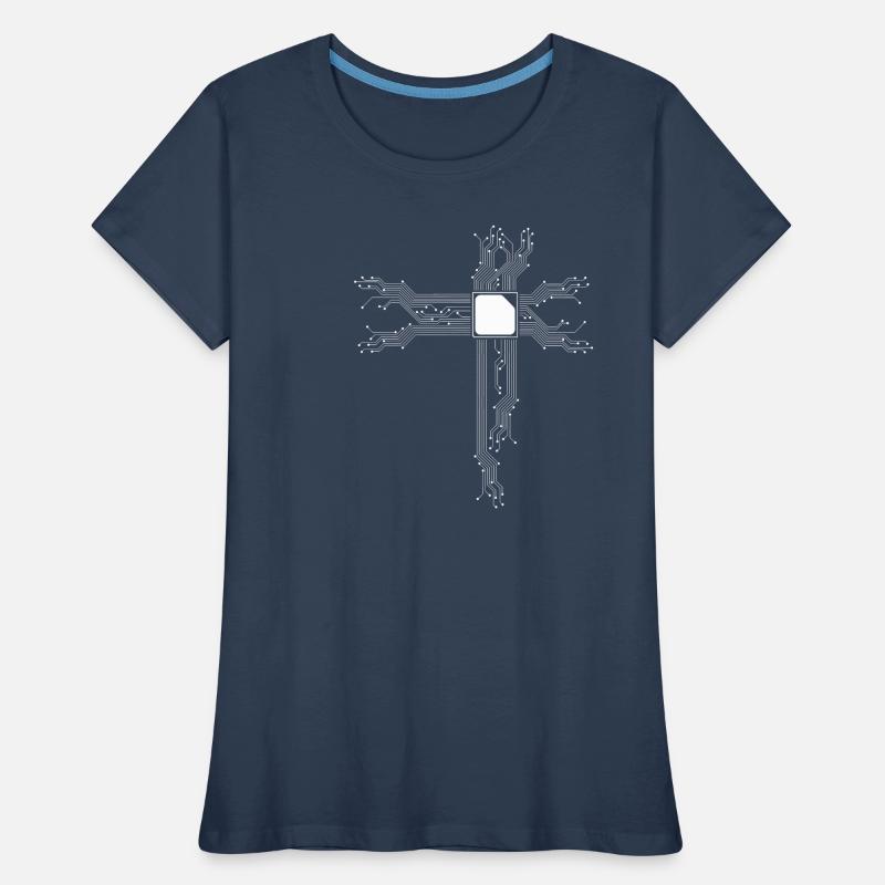 Computer, CPU, Microprocessor, Semiconductor, AI Women's Premium Organic T-Shirt