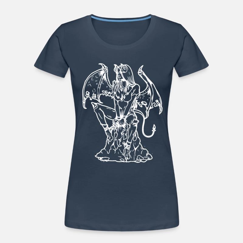 Demon Satan Devil Devil Hell Devil Woman Dark Women's Premium Organic T-Shirt