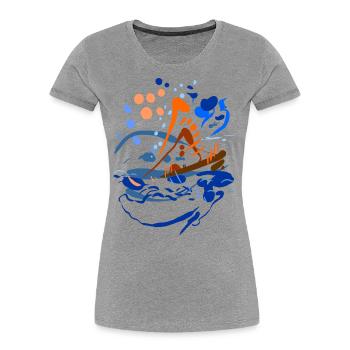 Abstrait - T-shirt bio Premium Femme -  - Devant - Mia (176cm)