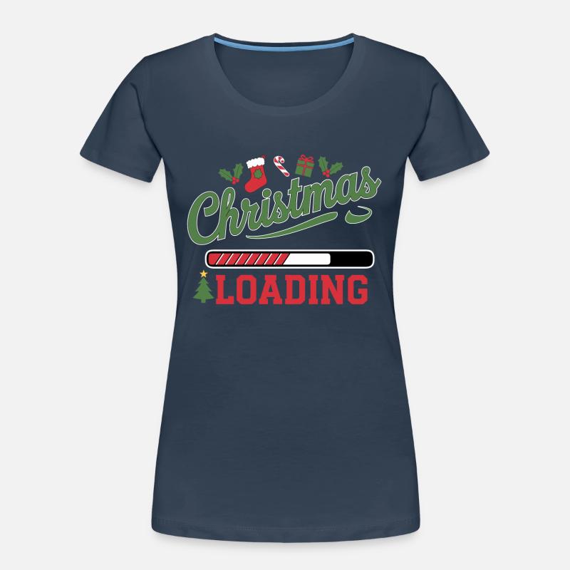 Christmas Loading Loading Bar Christmas Women's Premium Organic T-Shirt