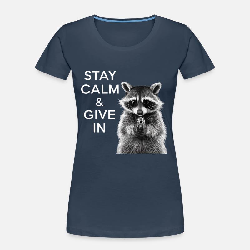 Mème raton laveur T-shirt bio Premium Femme