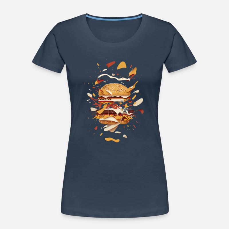 Burger Exploded | Deconstructed Burger Women's Premium Organic T-Shirt